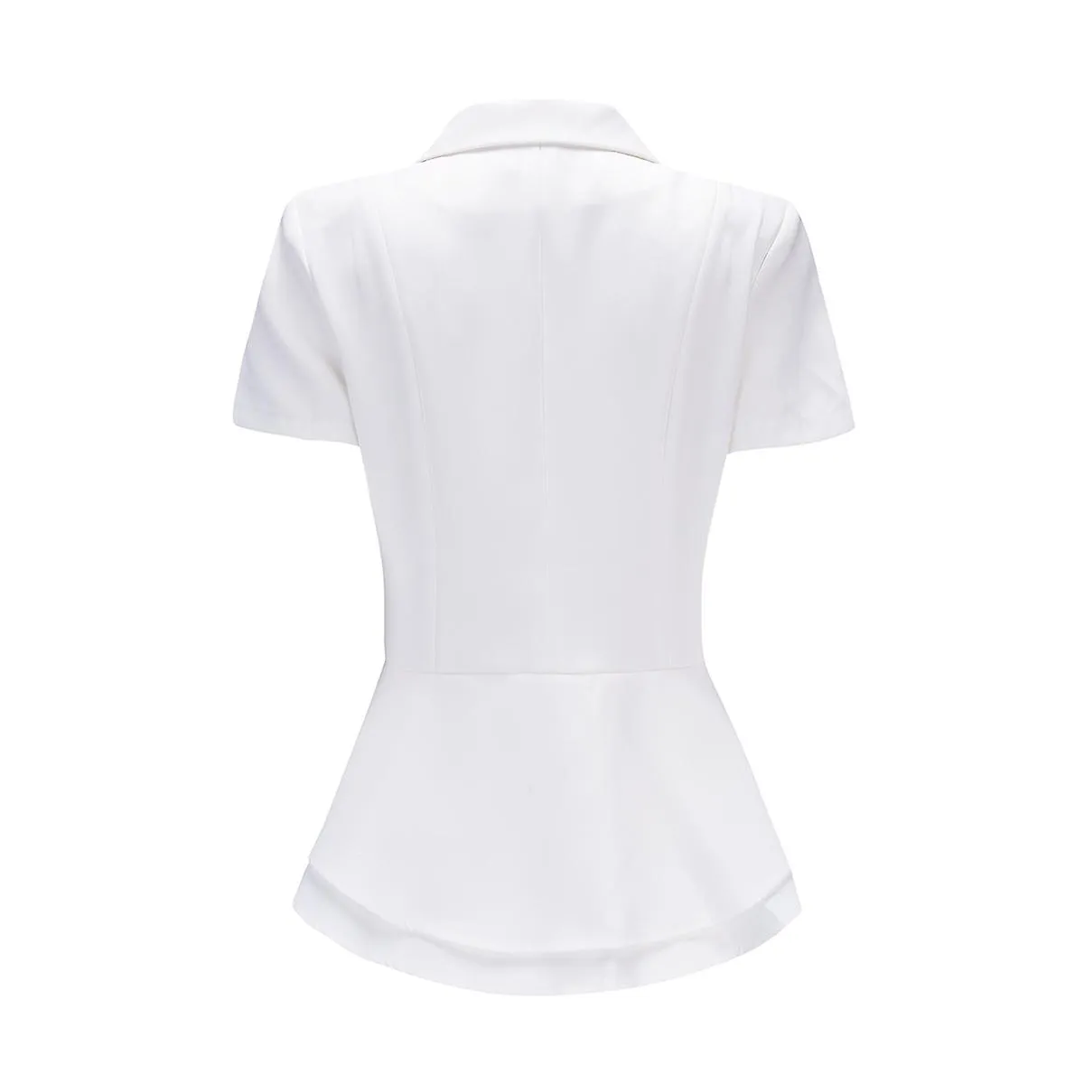 Allthemen Mujer 2-Piece Solid Color Business Office Lady Slim Short Sleeve Pant Suit