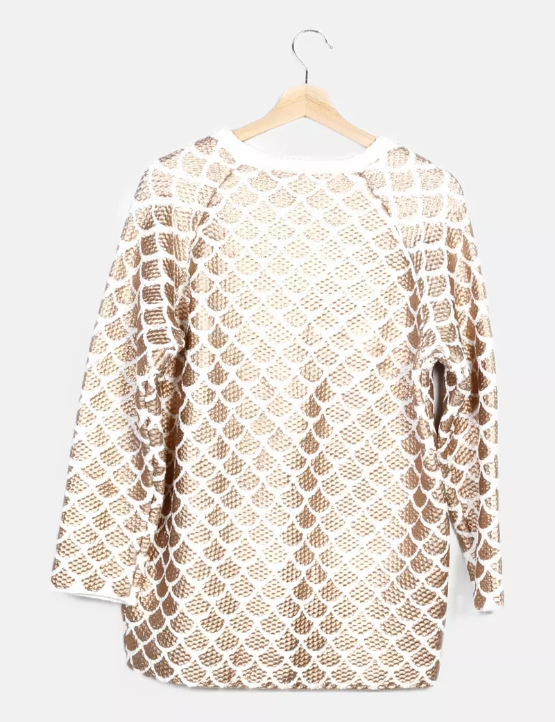 & Other Stories Jersey blanco estampado