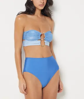 Braguita bikini talle alto, anilla decorativa RUMBA BLEU - ETAM