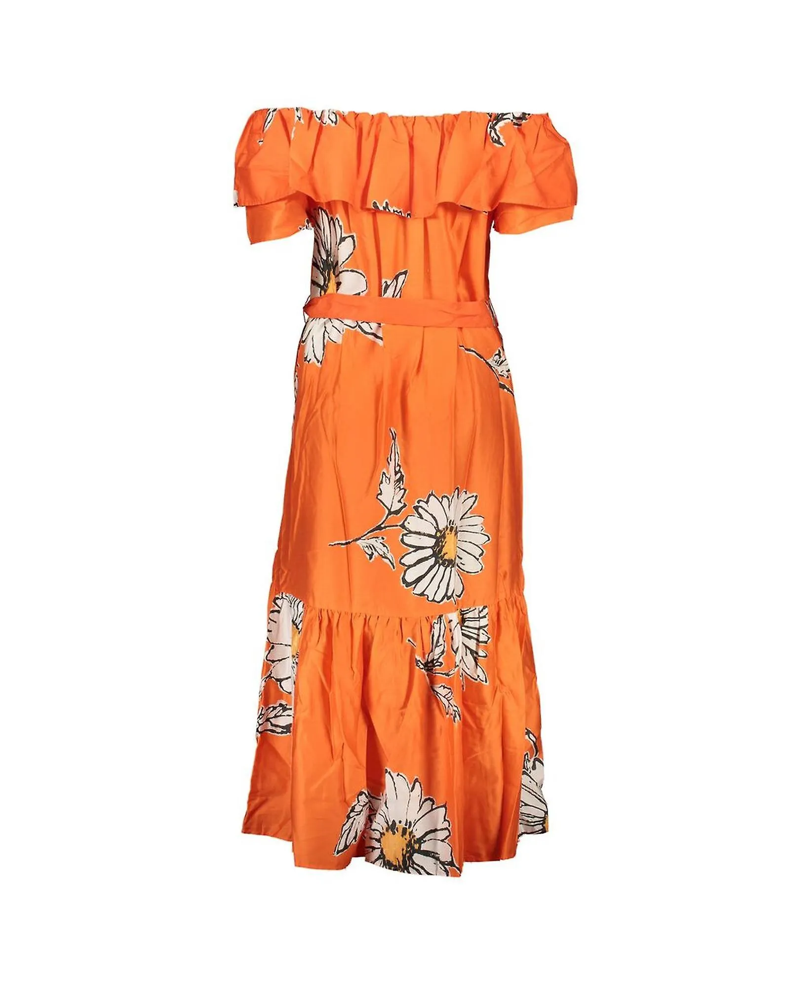 Desigual Patterned Short Sleeve Dress with Removable Waist Belt