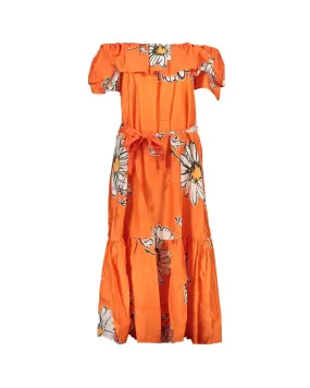 Desigual Patterned Short Sleeve Dress with Removable Waist Belt