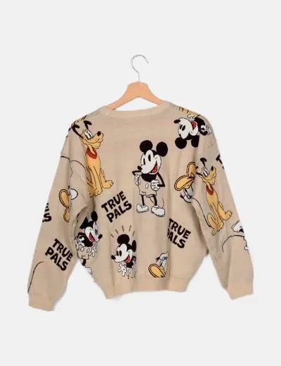 H&M Jersey punto beige estampado Disney