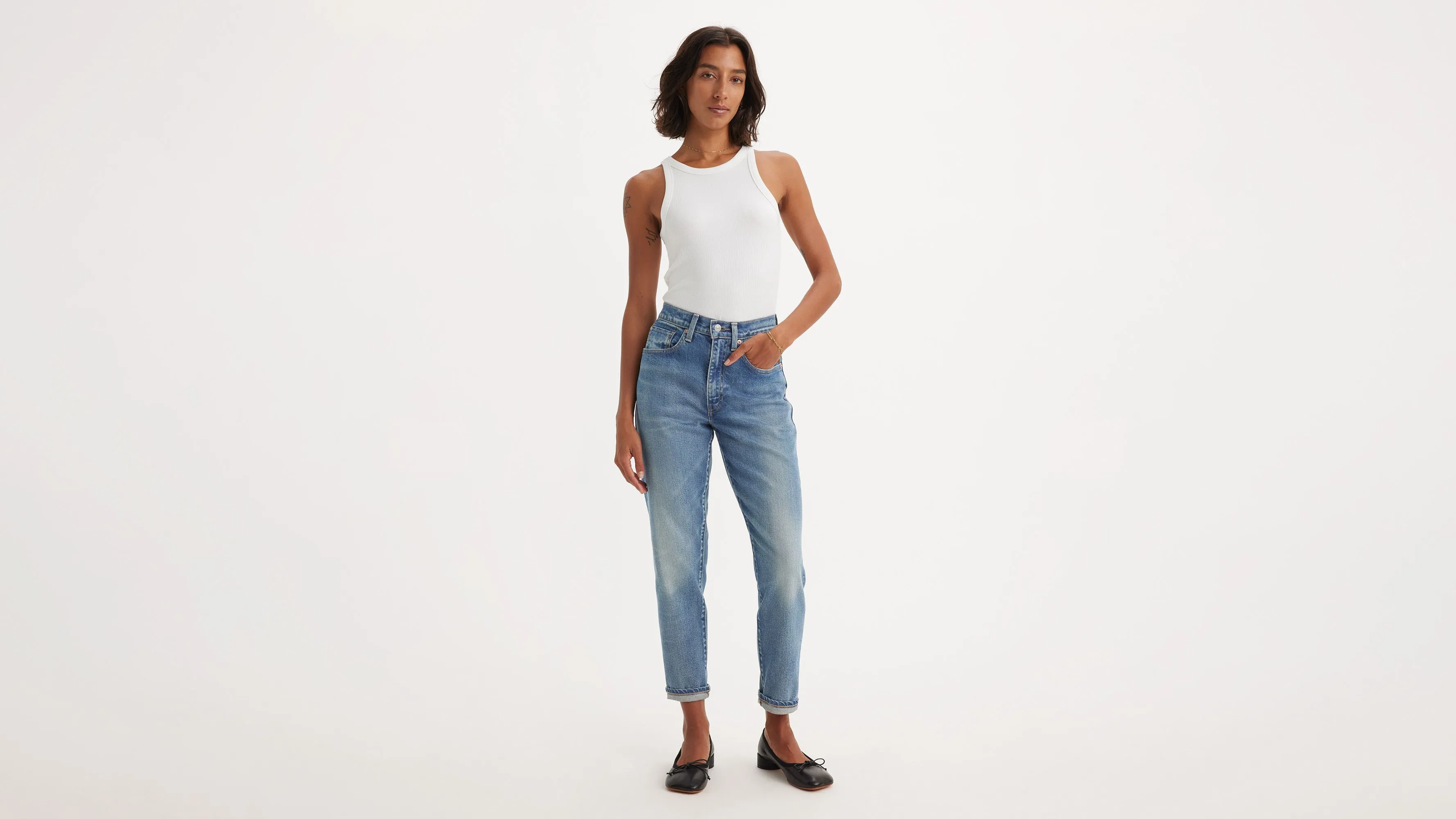 Jeans Boyfriend De Tiro Alto Levi's® Made In Japan