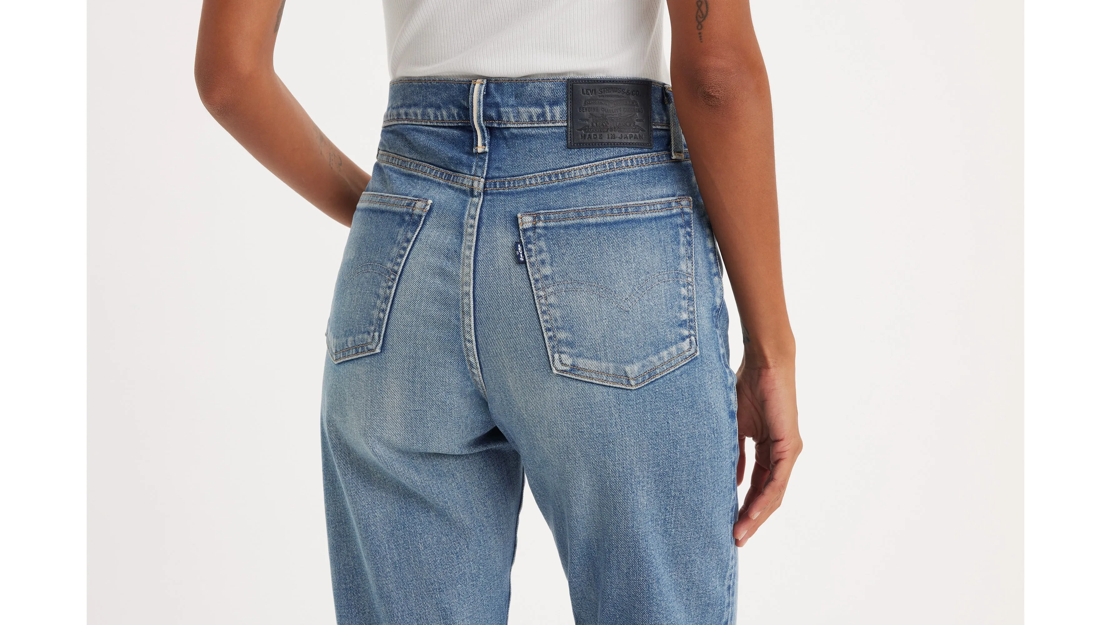 Jeans Boyfriend De Tiro Alto Levi's® Made In Japan