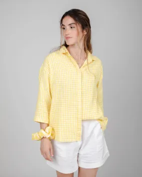 Lorena 3/4 Sleeve Blouse Lemon