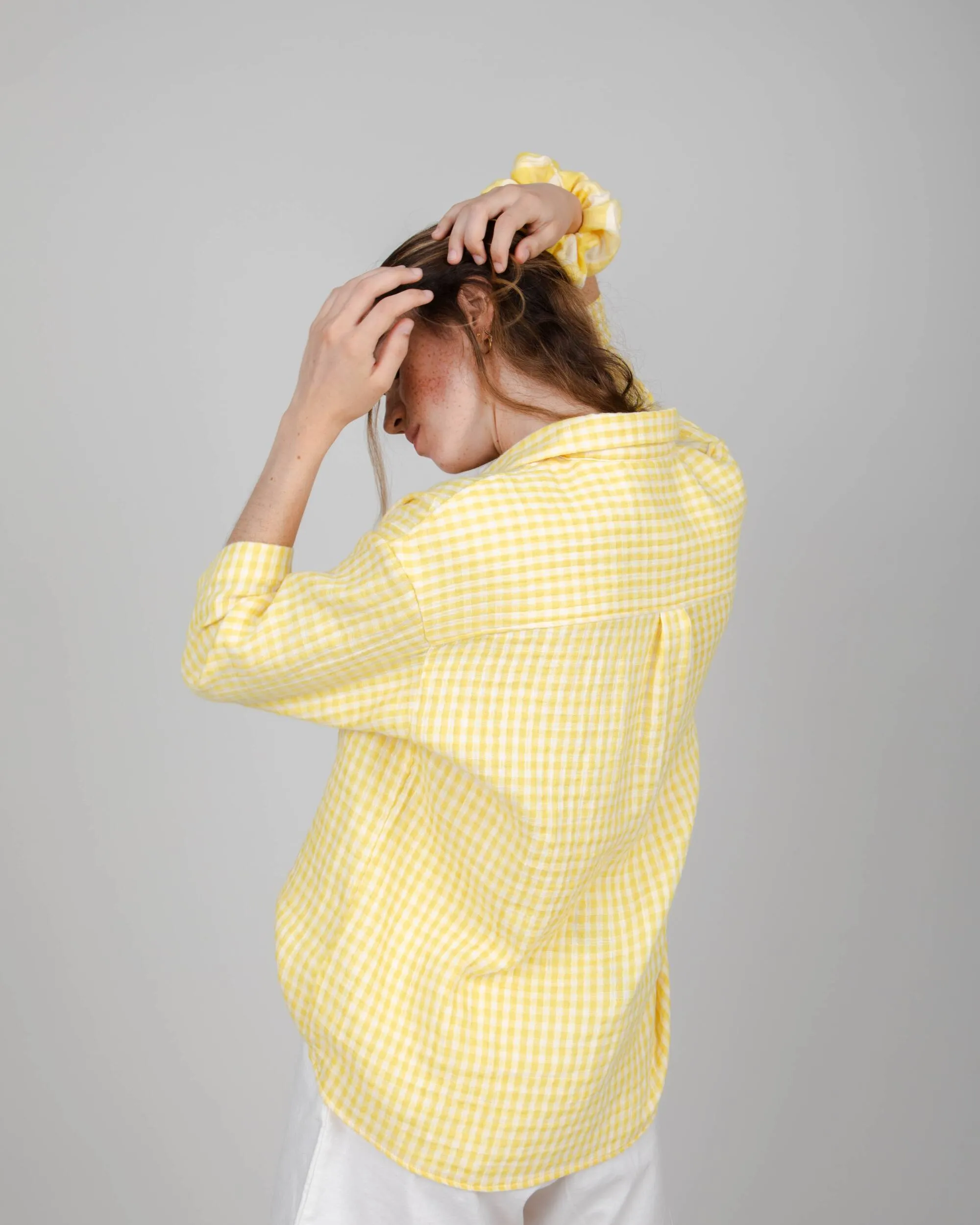 Lorena 3/4 Sleeve Blouse Lemon