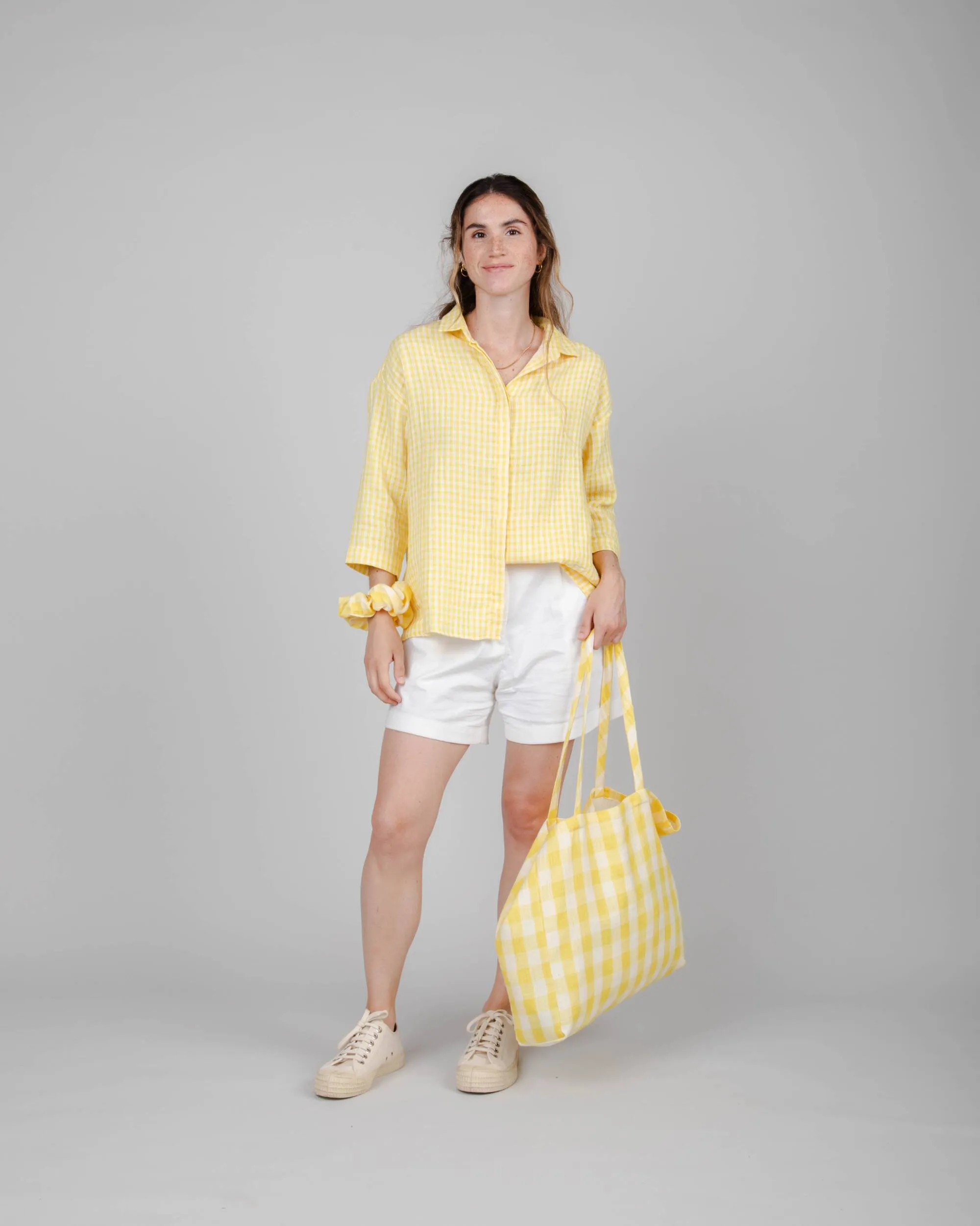 Lorena 3/4 Sleeve Blouse Lemon