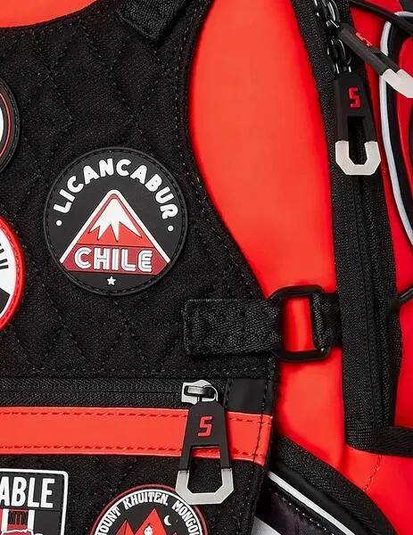 Mochila Sprayground parches roja Expedition Red Backpack