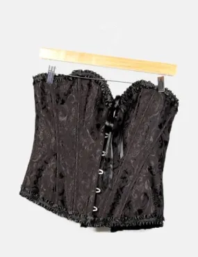 NoName Corset negro lace up