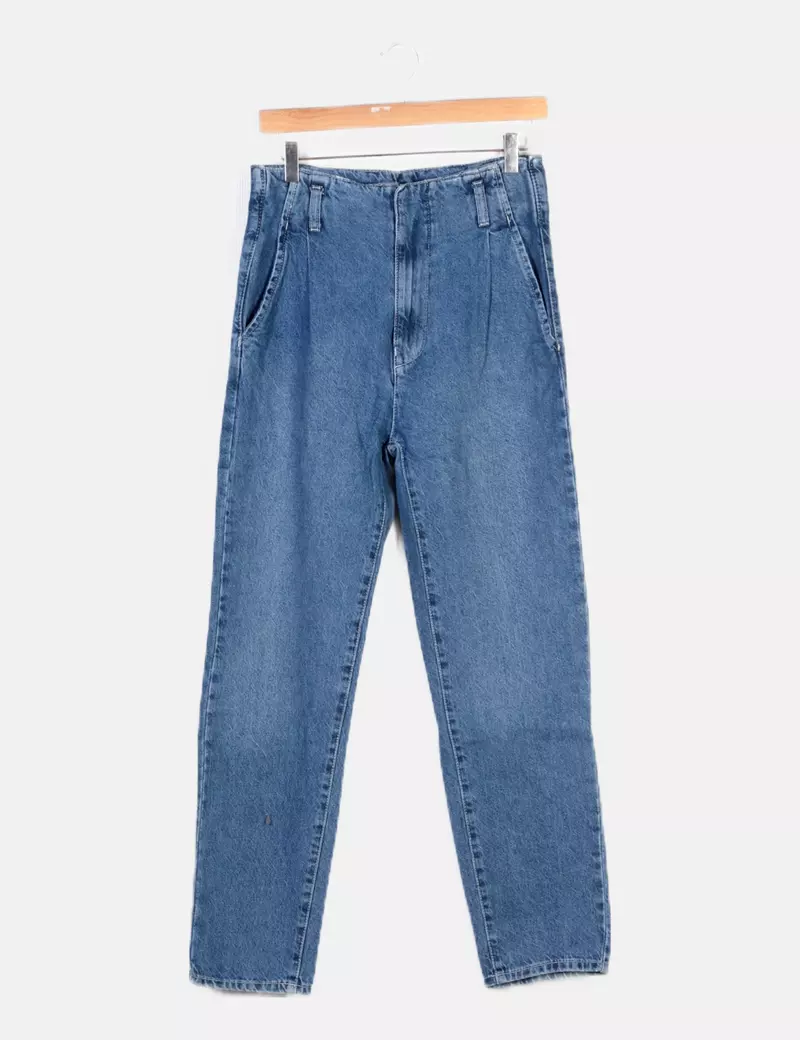 NoName Pantalón azul marino denim