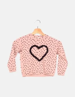 Primark Jersey rosa palo lunares negros