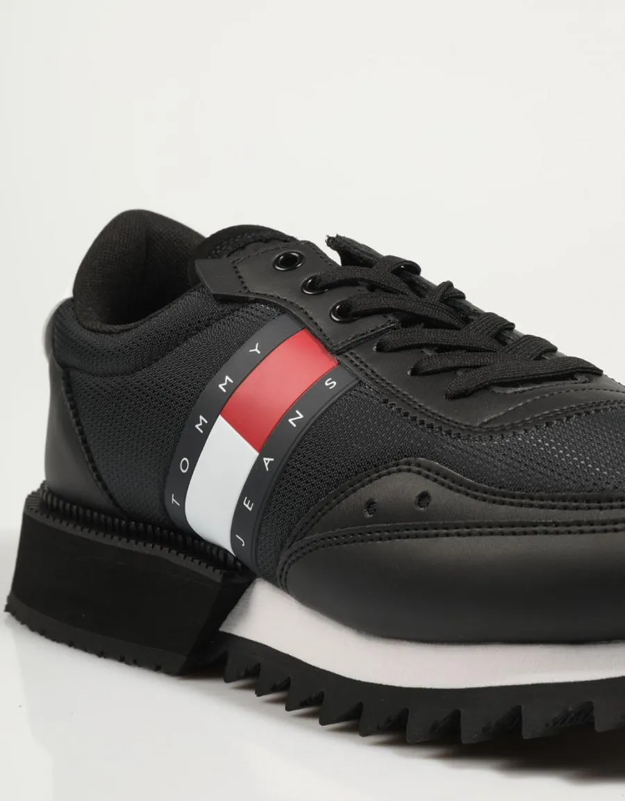  sneakers TOMMY HILFIGER Tommy Jeans Mens Track Cleat en Black 79931