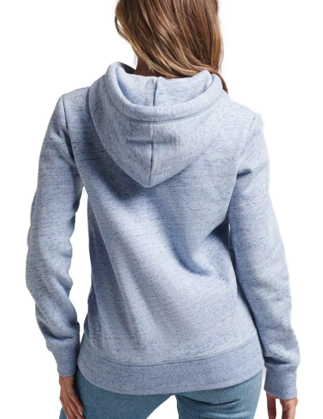 Sudadera Superdry Logo marino para mujer-b