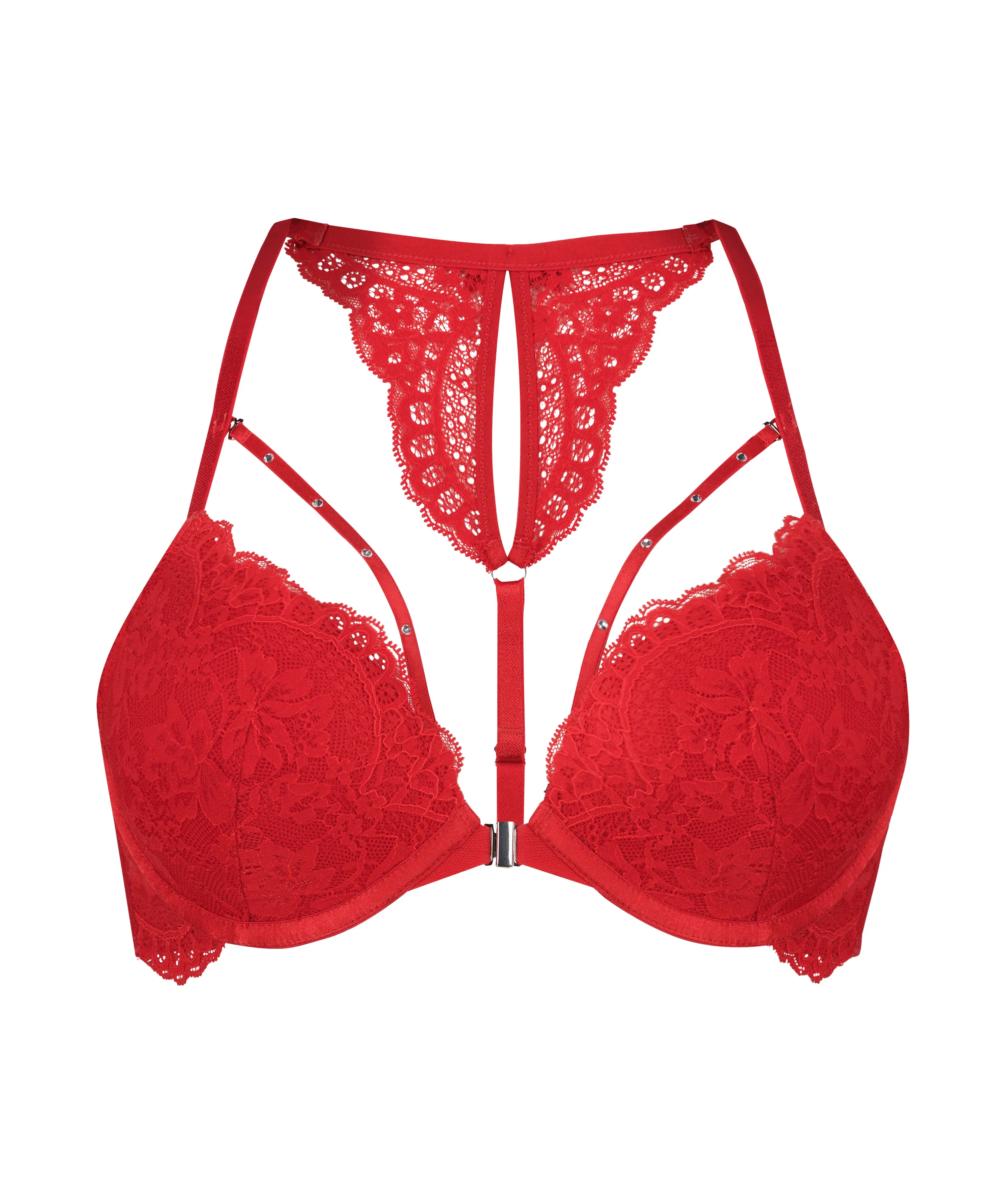 Sujetador push-up con aros y relleno Mariah - Rojo