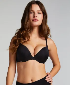 Sujetador push-up de aros preformado Smooth - Negro