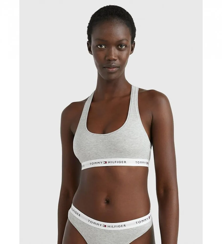 TOMMY HILFIGER SUJETADOR BRALETTE ICONS SIN RELLENO GRIS