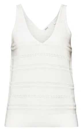 TOP JERSEY CON CUELLO PICO MUJER ESPRIT