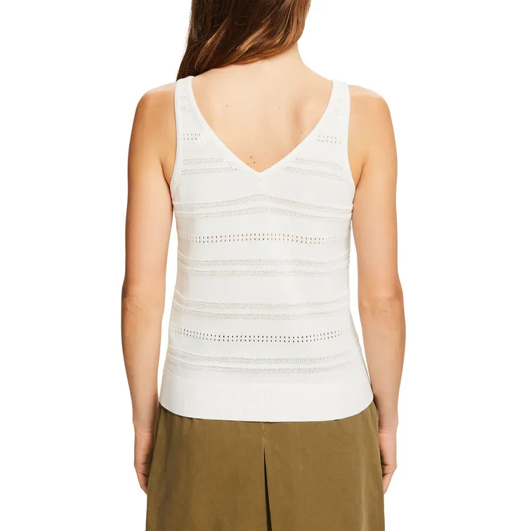 TOP JERSEY CON CUELLO PICO MUJER ESPRIT