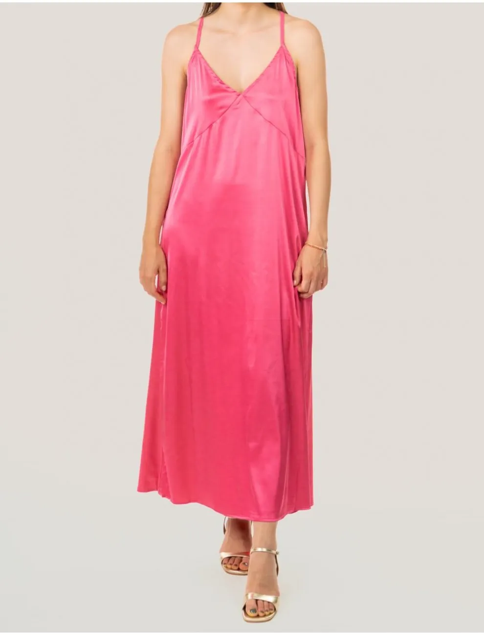 Vestido Obvio Hellen Fuxia