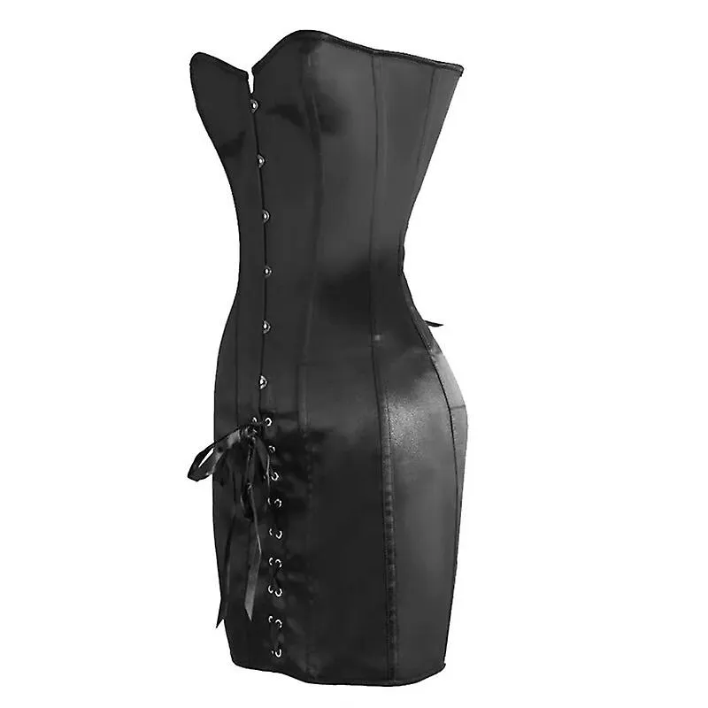 Women Sexy Corset Bustier Top Gothic Slimming Corset Dress Long Torso Steel Bones Overbust Curve Shaper Body Shapewear Plus Size